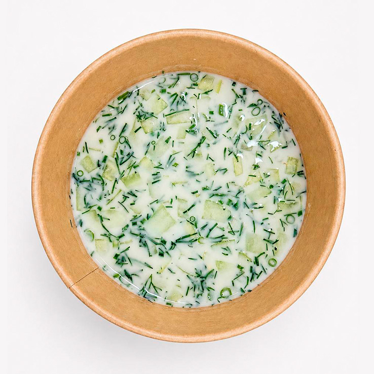 Окрошка с курицей